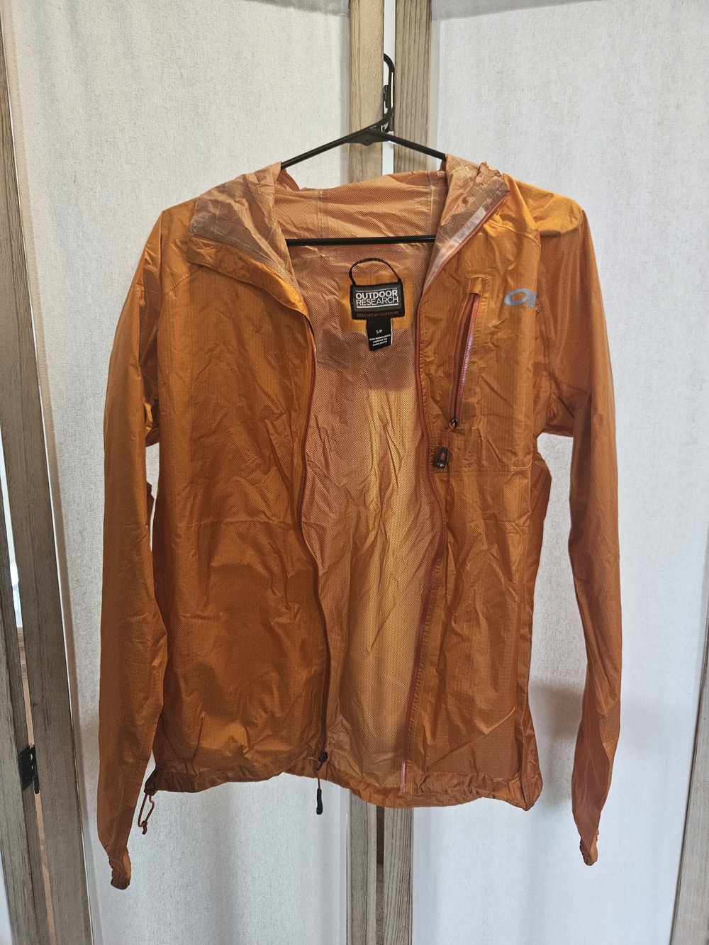 Men's Orange Lightweight Packable Jacket
